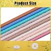 10 Strands 10 Colors Flat Round Handmade Polymer Clay Beads CLAY-SZ0002-04A-2