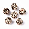 Printed Schima Wood Beads X-WOOD-N017-01D-1