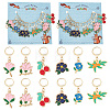 Alloy Enamel Pendant Locking Stitch Markers HJEW-AB00175-1