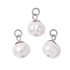 Natural Pearl Potato Charms PALLOY-JF04617-1