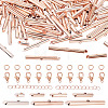 560Pcs 10 Styles Iron Slide On End Clasp Tubes DIY-TA0015-90-1