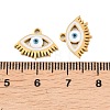 304 Stainless Steel Enamel Pendants STAS-Z190-09G-03-3