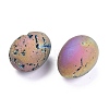 Electroplate Natural Druzy Agate Beads G-H262-02-2