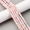 Natural Pink Opal Beads Strands G-L624-G06-12x5mm-1