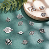 84Pcs 14 Styles Tibetan Style Alloy Connector Charms FIND-SC0003-33-4