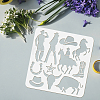 PET Hollow Out Drawing Painting Stencils DIY-WH0391-0109-3