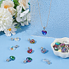 27Pcs 9 Styles AB Color Glass European Dangle Charms PALLOY-AR00048-4