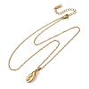 304 Stainless Steel Pendant Cable Chain Necklaces for Men Women NJEW-K308-03A-G-4
