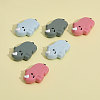 6Pcs 3 Colors Food Grade Eco-Friendly Silicone Beads SIL-CA0002-03-3