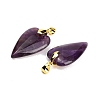 Natural Amethyst Pendants G-E570-01G-05-2