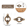 20Pcs 2 Colors Tibetan Style Alloy Connector Charms FIND-AR0002-96-2