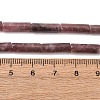 Natural Lepidolite/Purple Mica Stone Beads Strands G-F247-45A-3