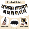 3Bags 3 Styles Graduation Season Paper Hanging Banners for Party Decorations AJEW-NB0009-40A-3