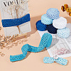 14M 7 Style Blue Series Elastic Crochet Headband Ribbon OCOR-BC0005-36-5