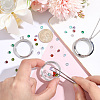 2Pcs Stainless Steel Locket Pendants STAS-BBC0010-31B-3