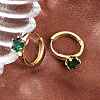 Brass Micro Pave Cubic Zirconia Hoop Earrings EJEW-P346-04G-01-2