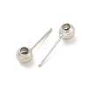 Brass Stud Earring Findings KK-G518-01P-3