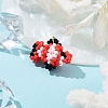 Seed Beads Beaded Charms PALLOY-MZ00382-02-2