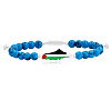 Palestine Map 304 Stainless Steel Enamel Link Bracelets FS-WGEA228-21-1