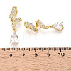 Brass Micro Pave Cubic Zirconia Pendants KK-T070-65A-3