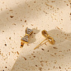 Elegant 304 Stainless Steel Bowknot Stud Earrings HU4691-3
