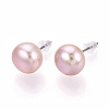 Natural Pearl Stud Earrings PEAR-N020-13A-01-4