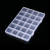 Transparent Plastic Bead Containers CON-YW0001-42-1