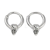 Snake Head 316 Surgical Stainless Steel Hoop Earrings EJEW-G416-41B-AS-4