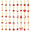40Pcs Alloy Enamel Shoes Charms HJEW-PH02499-1
