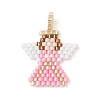 Beaded Angel Charms PALLOY-MZ01207-2