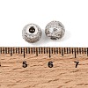 925 Sterling Silver Micro Pave Clear Cubic Zirconia Beads SE-CBAF1B2-14P-2