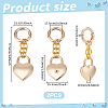 2Pcs Stainless Steel Keychains KEYC-UN0001-30-3