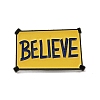 Word Believe Zinc Alloy Brooches JEWB-O014-02-1