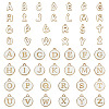2Bags 2 Styles Initial Letter A~Z Alphabet Enamel Charms ENAM-TA0003-68-2