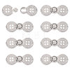 Zinc Alloy Snap Lock Clasps FIND-WH0149-96P-1
