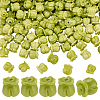 150Pcs Opaque Resin Imitation Shell Beads RESI-PH0002-77A-1