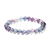 Natural Fluorite Beaded Stretch Bracelets BJEW-K233-02A-02-2