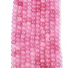 Ombre Effect Dyed Crackle Glass Beads Strands GLAA-Q106-01A-B08-2