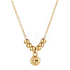 304 Stainless Steel Pendant Cable Chain Necklaces for Women WG91243-01-2