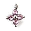 Brass Micro Pave Cubic Zirconia Pendants KK-D356-07H-P-1