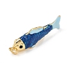 Brass Enamel Pendants KK-L255-03G-B02-2
