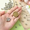 50Pcs 10 Styles Tibetan Style Alloy Spacer Beads FIND-CJ0001-57-4