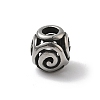 304 Stainless Steel European Beads STAS-H238-09J-AS-1