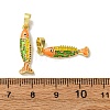 Brass Enamel Pendants KK-F911-23G-01-3