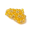 Seed Beads Beaded Charms PALLOY-MZ00341-01-4