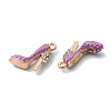 2Pcs Alloy Enamel Stilettos Pendants ENAM-YW0002-30C-2