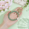1Pc Natural Green Aventurine & Glass Pearl & Freshwater Shell Beads Charm Bracelets BJEW-BM0001-04-3