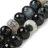 Natural Crystal and Agate Beads Strands G-P546-B02-02-2