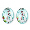 Glass Cabochons GGLA-T004-01-G-1