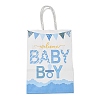 Baby Boy Shower Printed Paper Gift Bags with Handles CARB-F014-01A-2